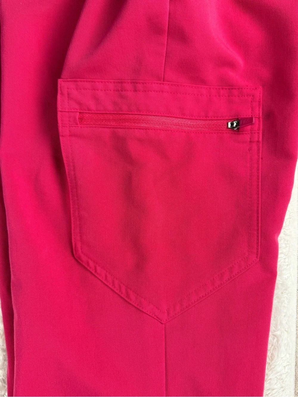 FIGS High Waisted Zamora Jogger Scrub Pants Hot Pink XS
